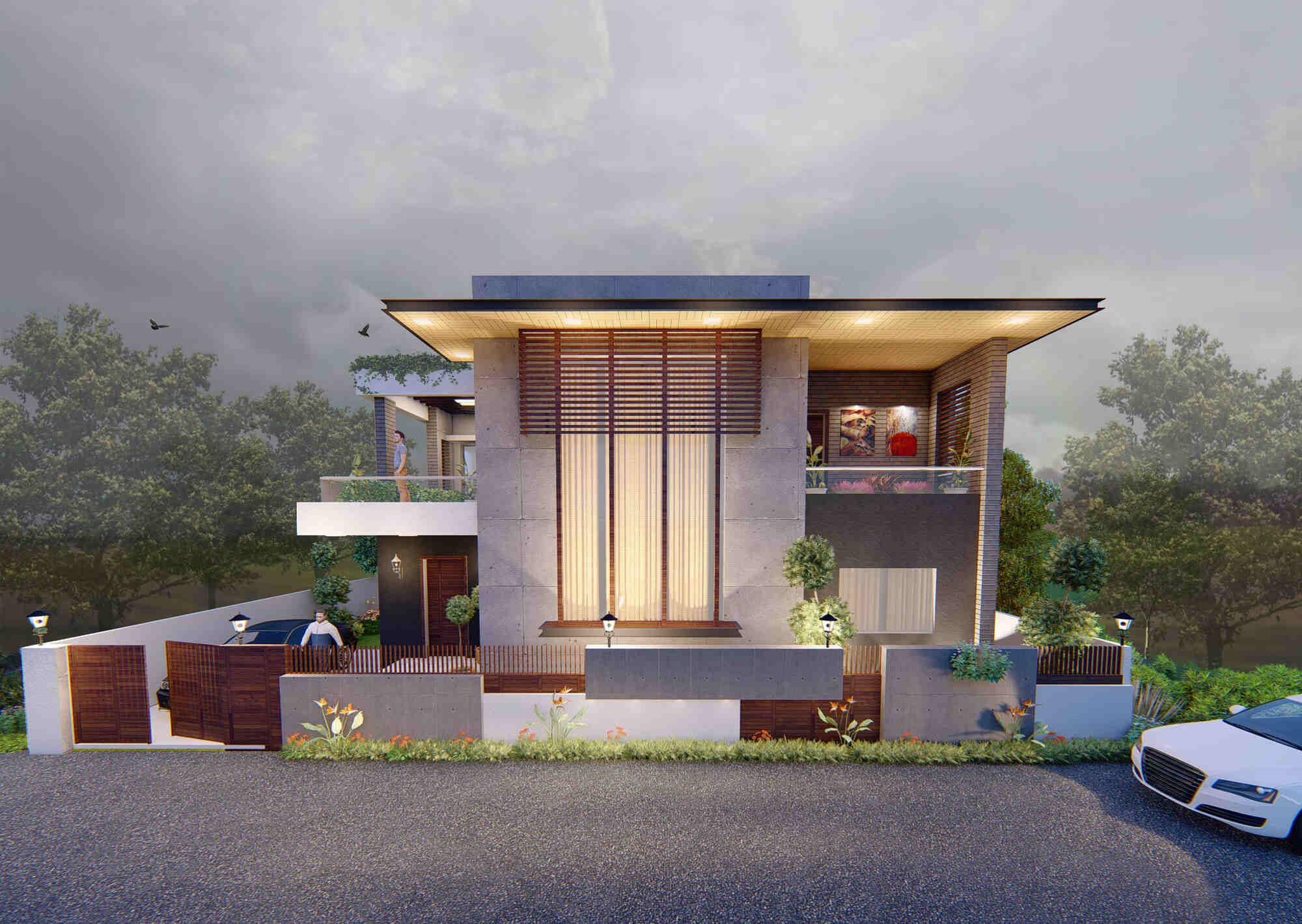 Aggrawal Residence, Patna landscape project