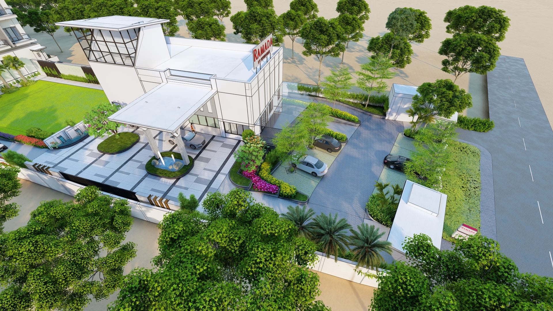 WYNDHYAM HOTEL landscape project